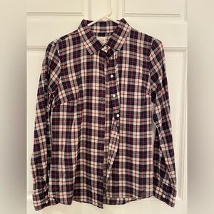 J Crew women’s plaid button down
